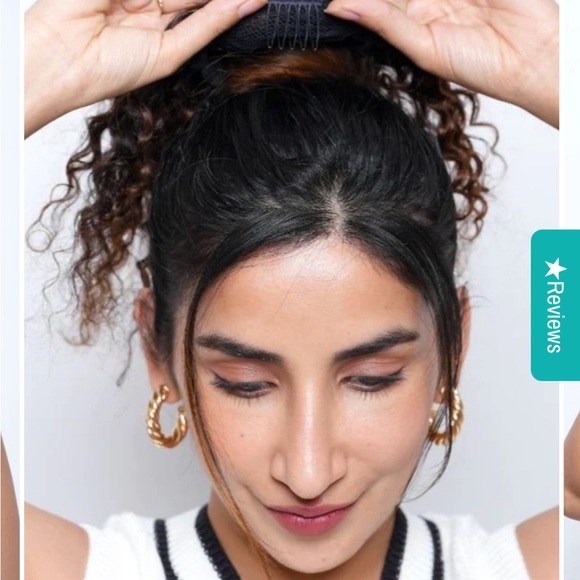 Brand new original curly hair Messy bun topper extensions - Picture 4 of 8